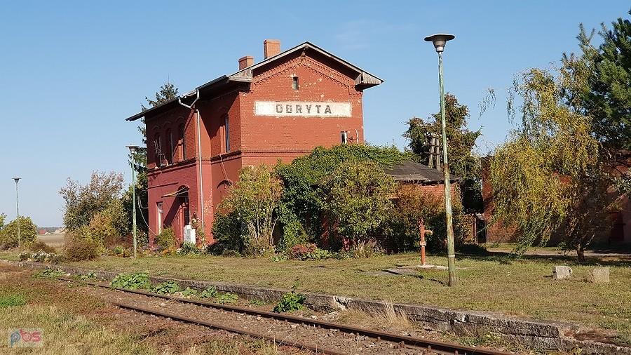OBRYTA (Gross Schönfeld) Dworzec PKP
