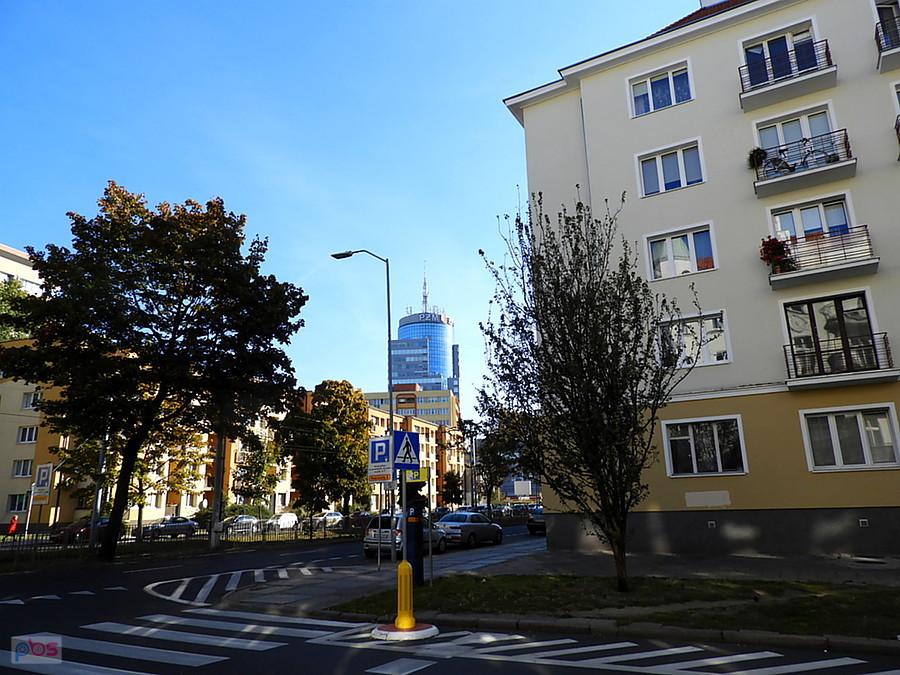 Centrum Szczecina - w oddali hotel Radisson.