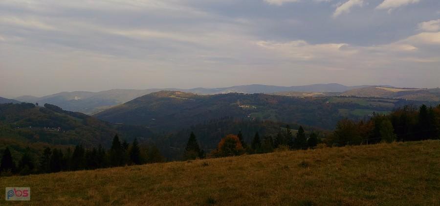 Trzy Kopce Wiślańskie, właściwie to widok z góry.