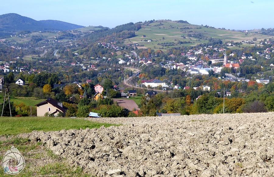 Grybów z góry,powoli pachnie jesienią