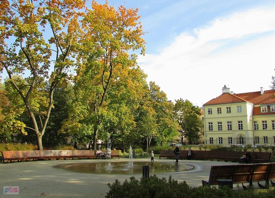 Fontanna w Ogrodzie Krasińskich