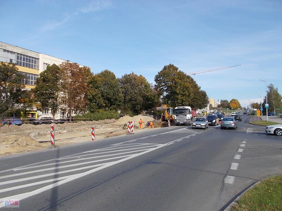 Budowa ronda Królewiecka-Kościuszki