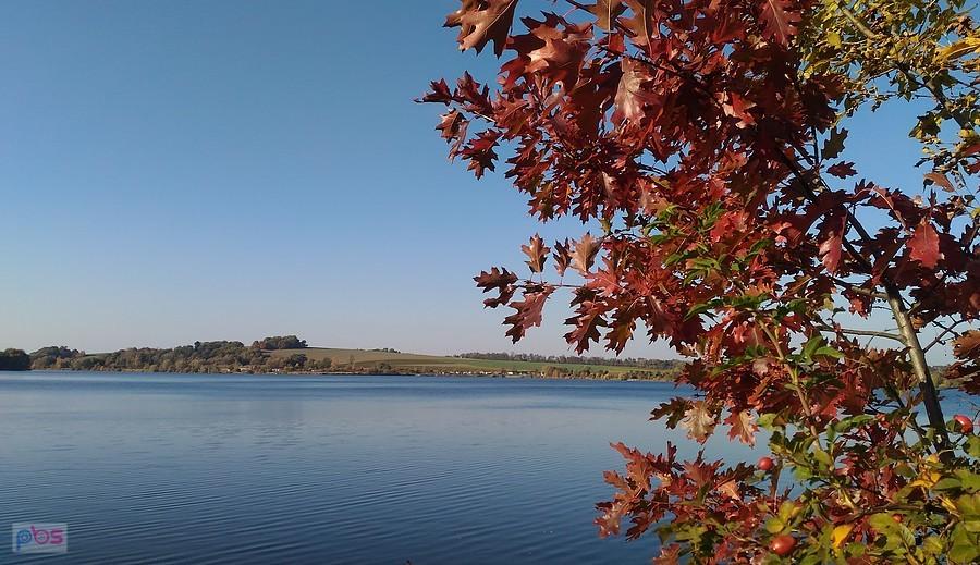 Hlučín - jezioro jesienią