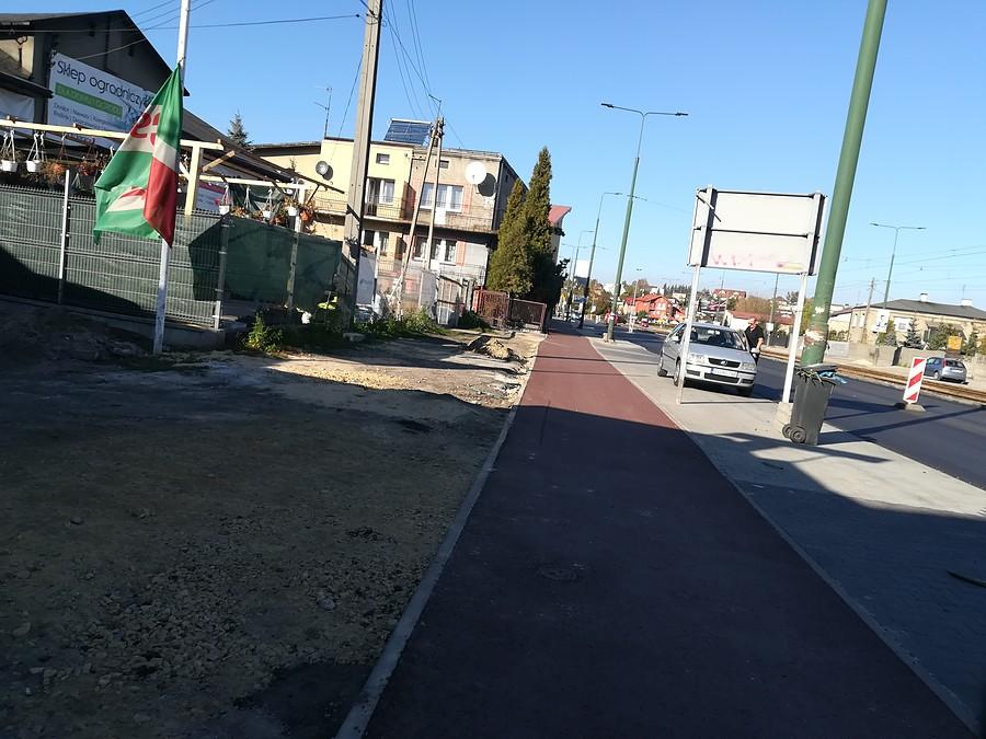 Sosnowiec Dańdówka - Nowo powstająca droga rowerowa