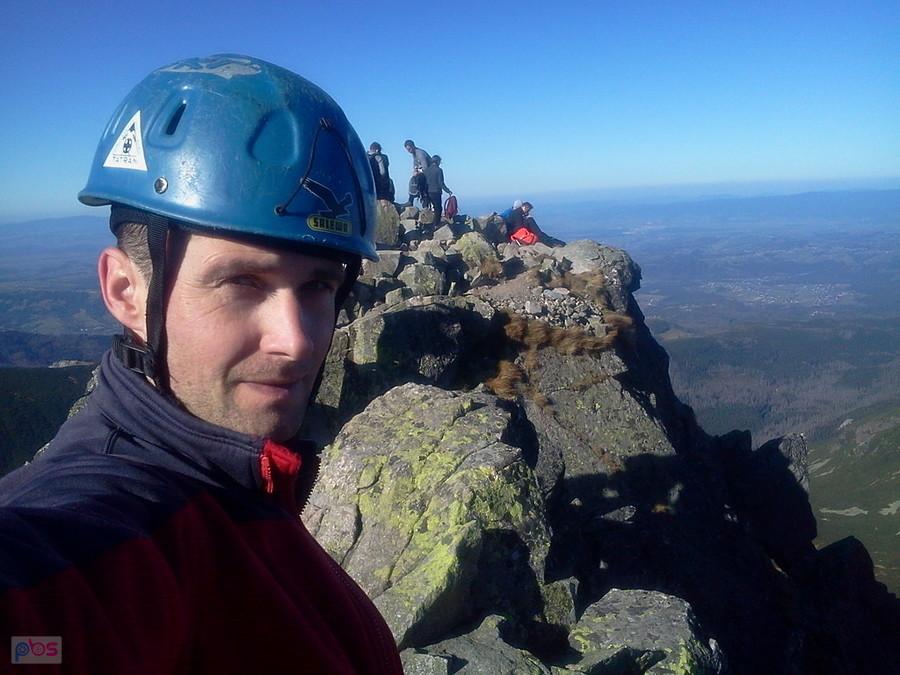 I na szczycie Kościelca 2158 m.