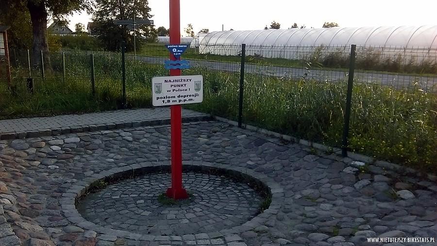 Najniżej położony punkt w Polsce - Raczki Elbląskie
