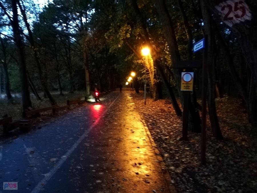 Przy Arkonce późnym wieczorem.