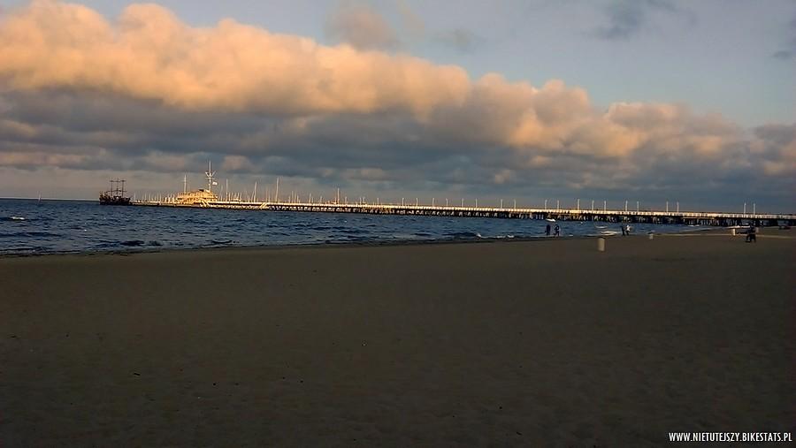 Na plaży w Sopocie