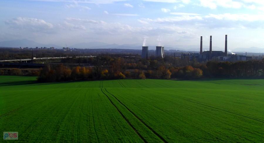 Hošťálkovice. Panorama z wieży widokowej