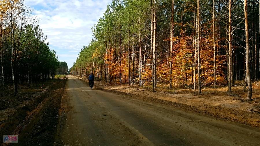 Remontowana droga z Niedźwiedzia do Zdunowa