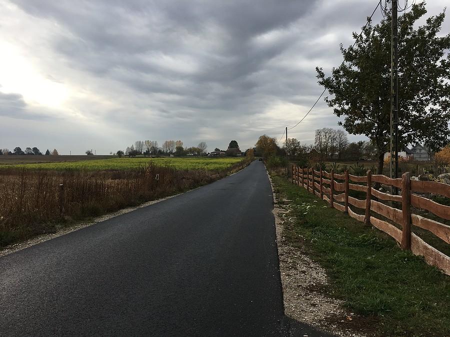 ładny asfalt do Węglewa