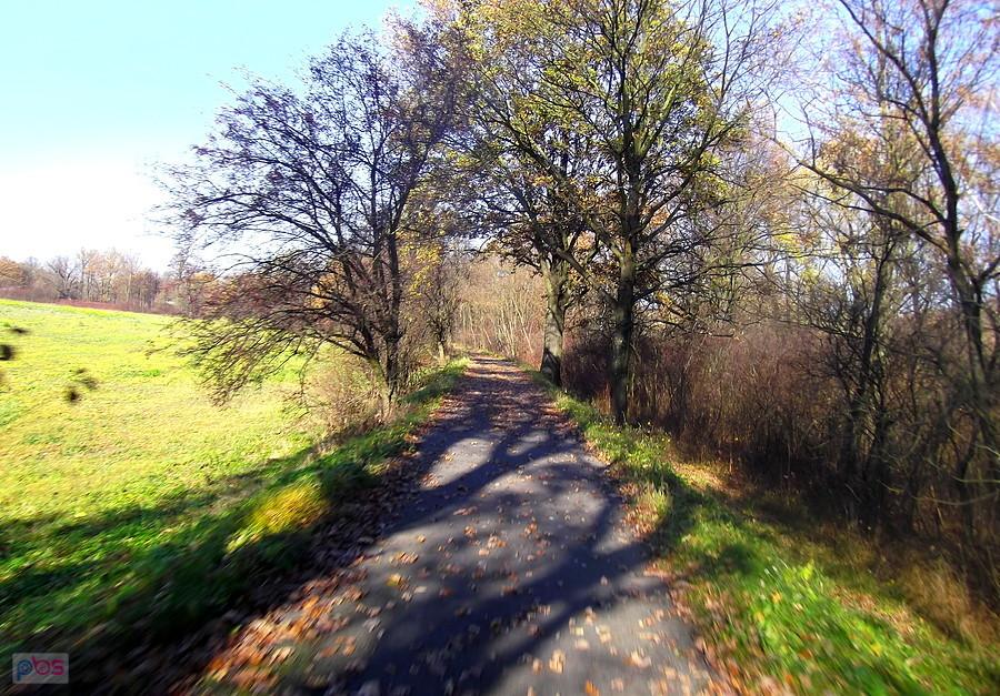 Zajechałem ścieżką do końca asfaltu do Chotěbuz, jak się nie mylę i wracam.