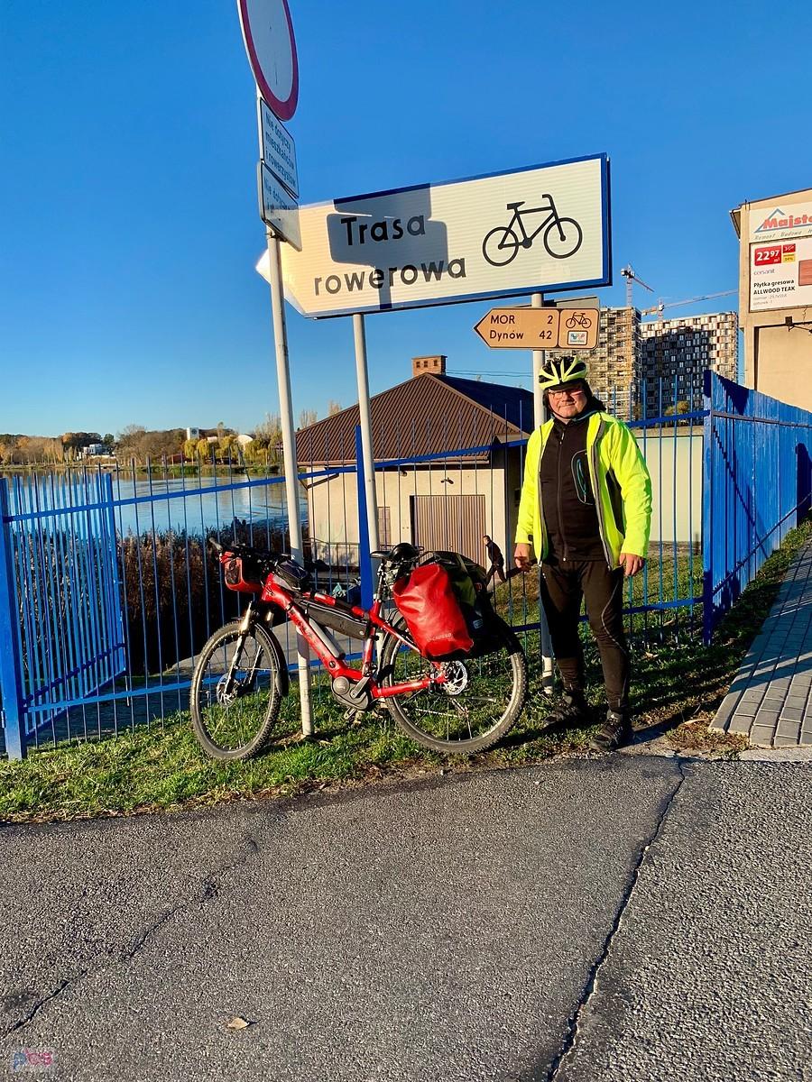 ruszam na właściwą trasę Green Velo