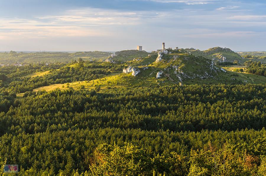 Widok na Olsztyn ze wzniesienia Pielgrzym