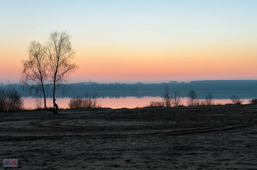 Wieczór nad zbiornikiem w Poraju