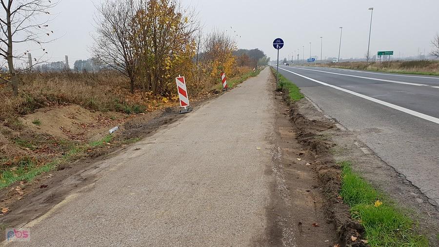 DDR-ka w okolicy węzła Stargard Zachód
