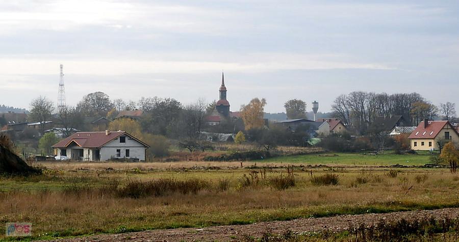 Przęsocin - widok z Szosy Polskiej.
