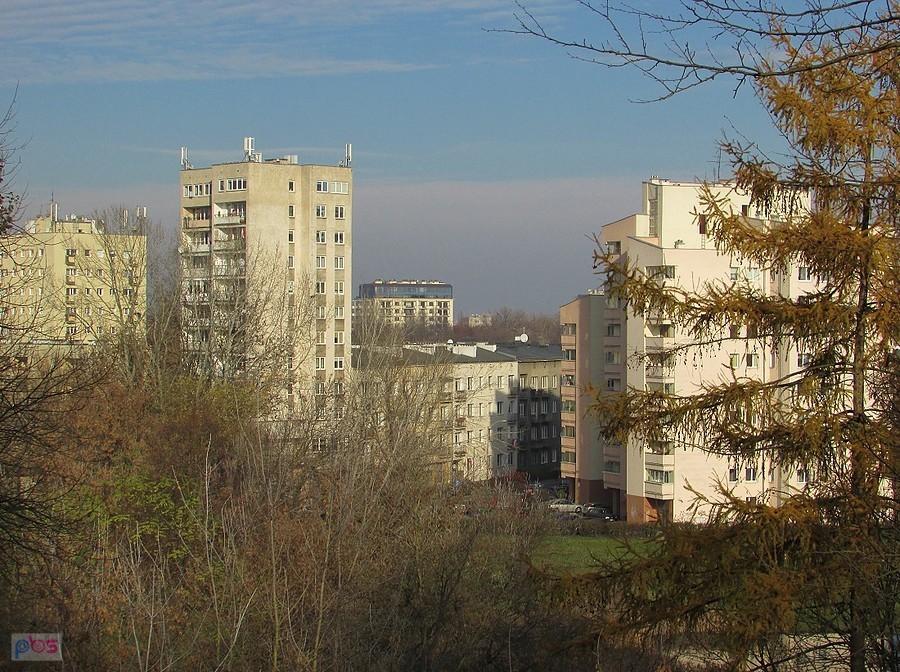 Widok ze skarpy w kierunku ul. Dolnej