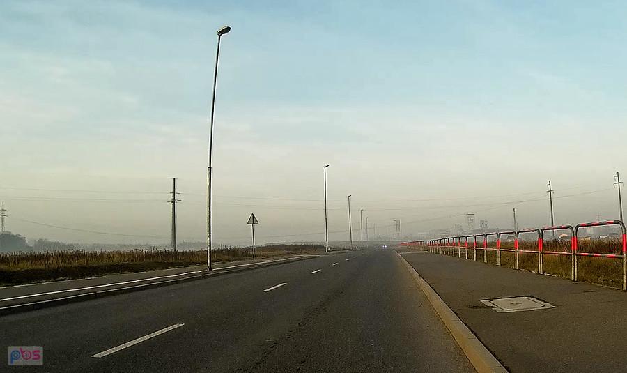 To nie jest mgła, to smog unoszący się w Rudzie Śląskiej