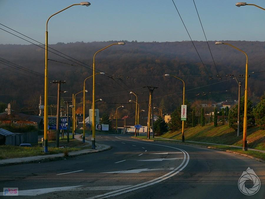 Košice i mały zjeździć w stronę górek