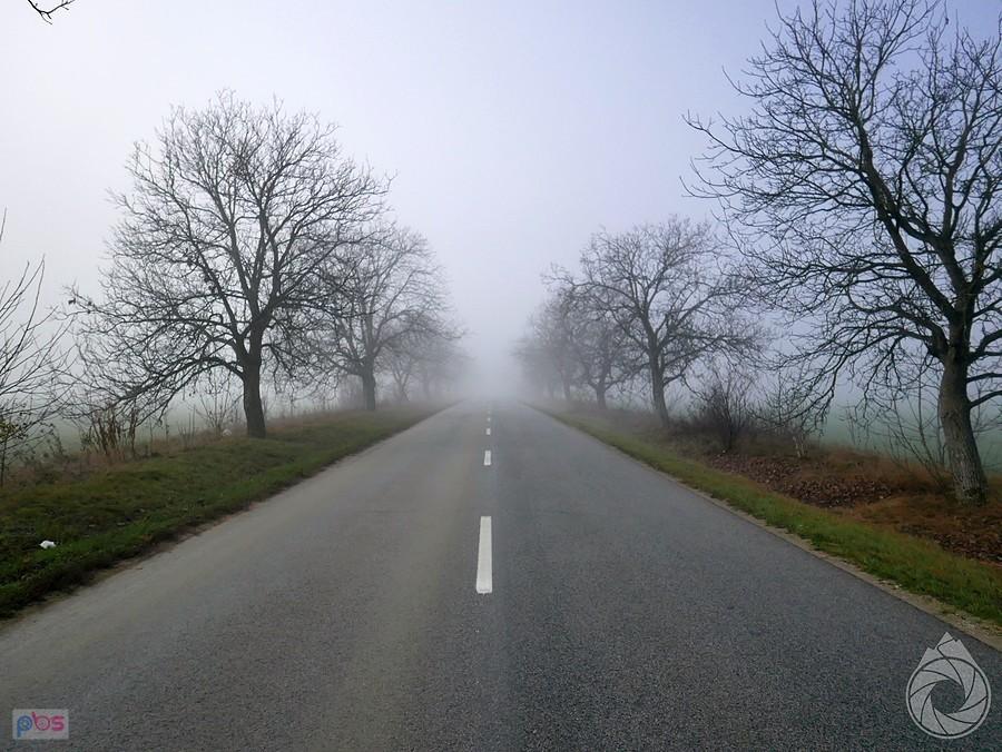 znów mgły przy granicy w Węgrami