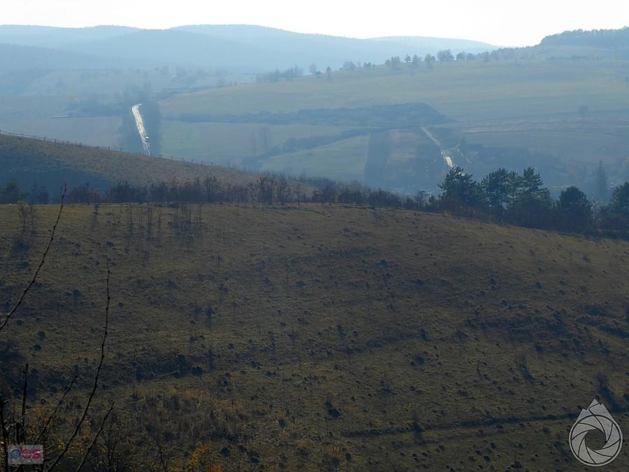 z daleka widać już kolejne podjazdy