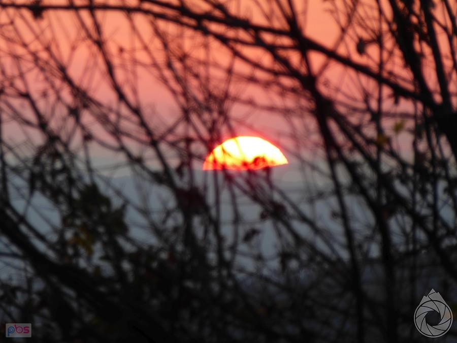 dalej zachód słońca na przełęczy za Borsodnádasd