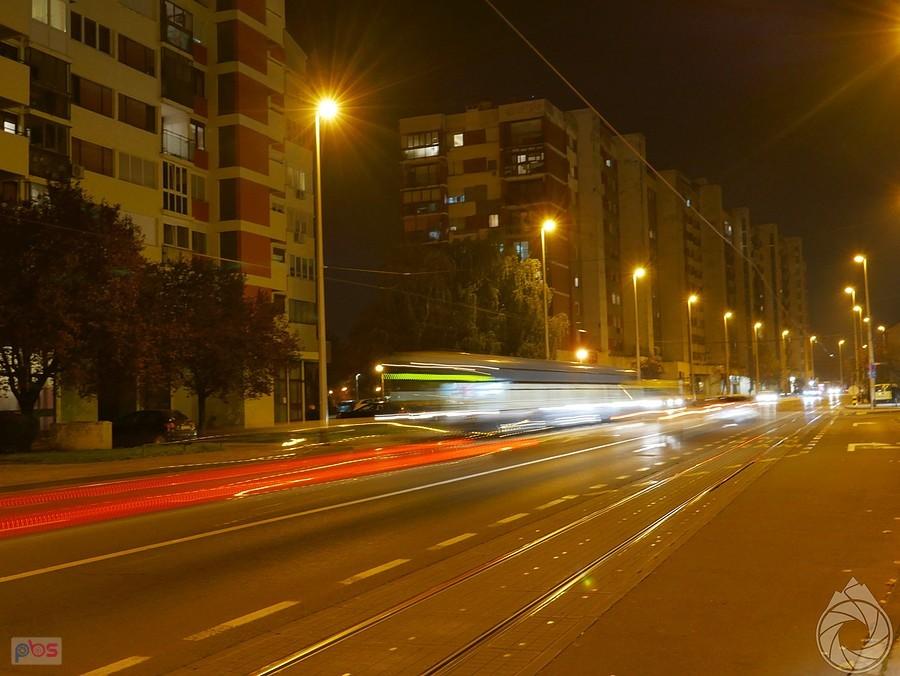 wschodni Zagrzeb nocą