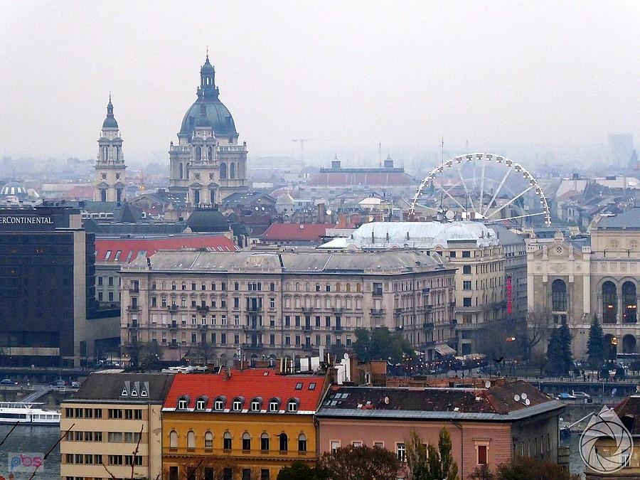 widoczki za Dunajem w części Buda