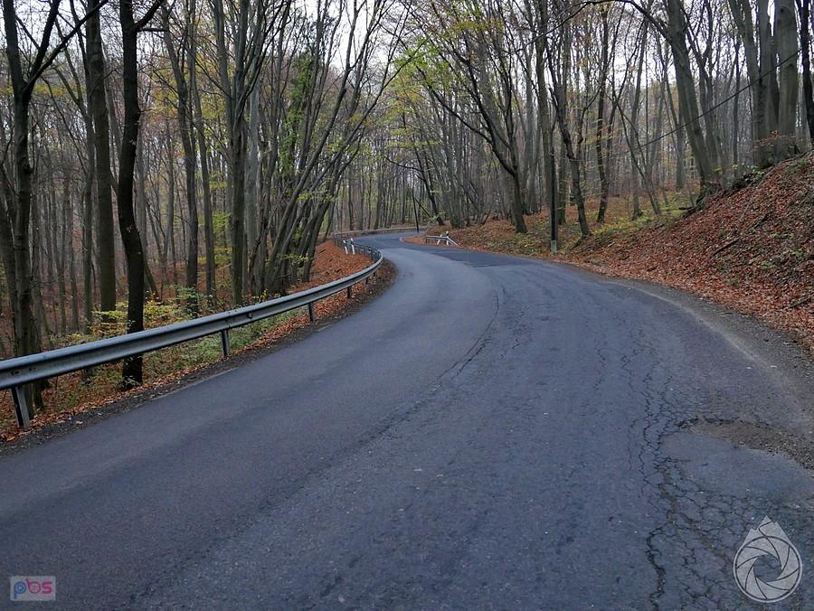 podjazd przez góry Pilis