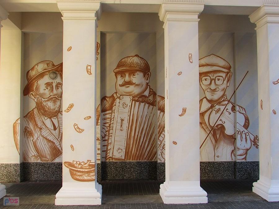 Mural orkiestry podwórkowej