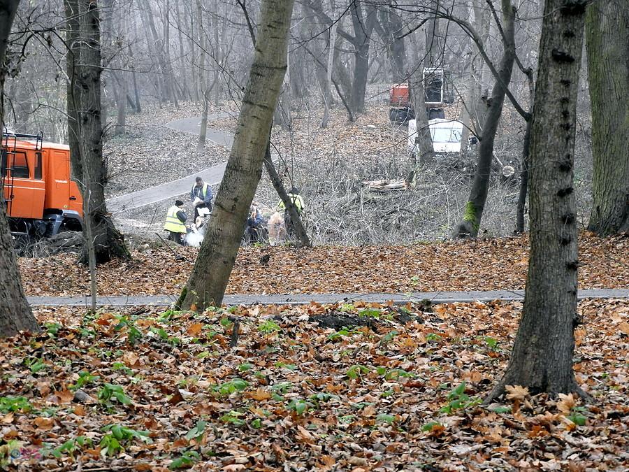 ciągle trwają prace opodal Syrenich Stawów.