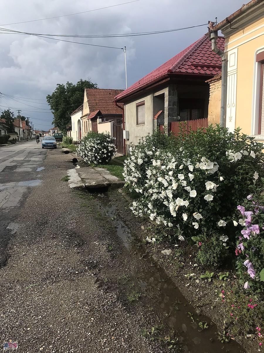 uliczka wiejska w Rumunii