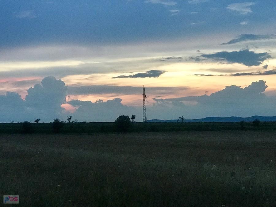 zachód słońca nad transfagorą