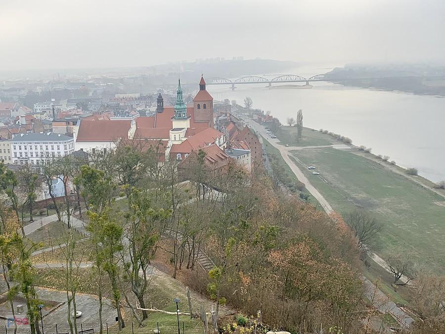 Grudziądz z góry