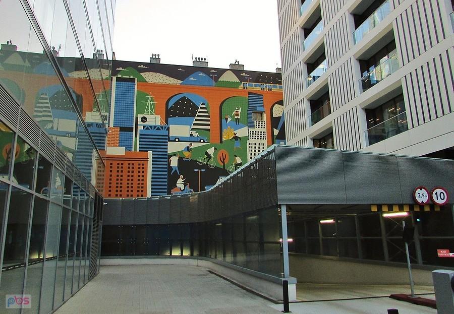 Mural Zrównoważone Miasto