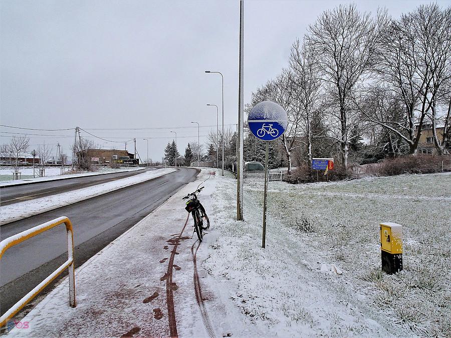 Rowerem po okolicy Tczewa - zimowe klimaty.