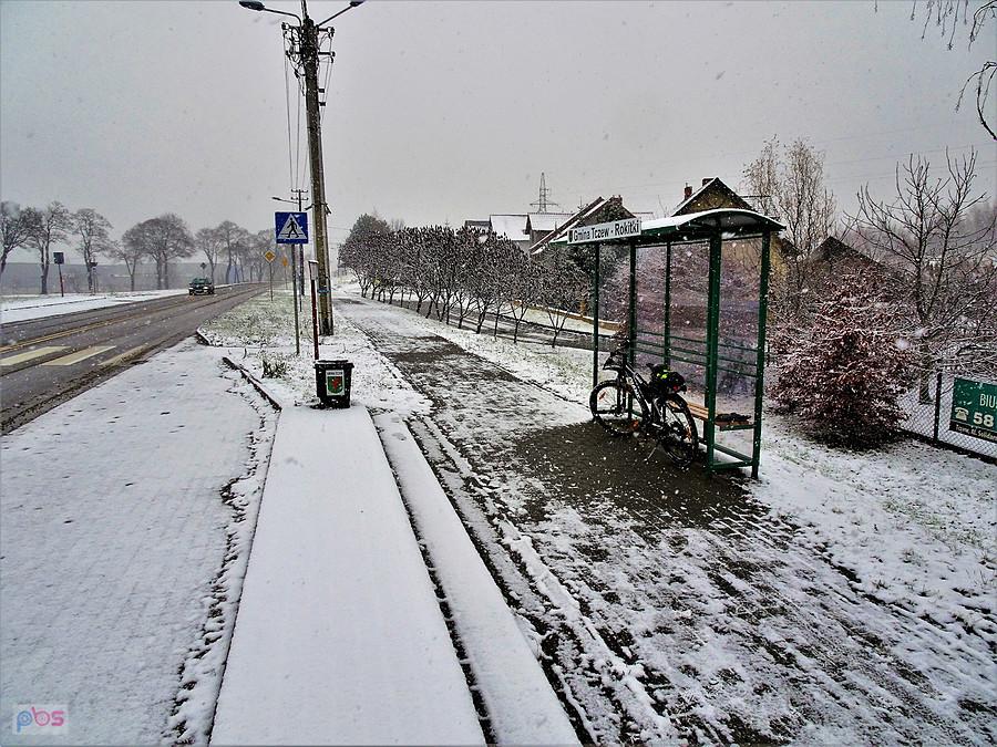 Rowerem po okolicy Tczewa - zimowe klimaty.