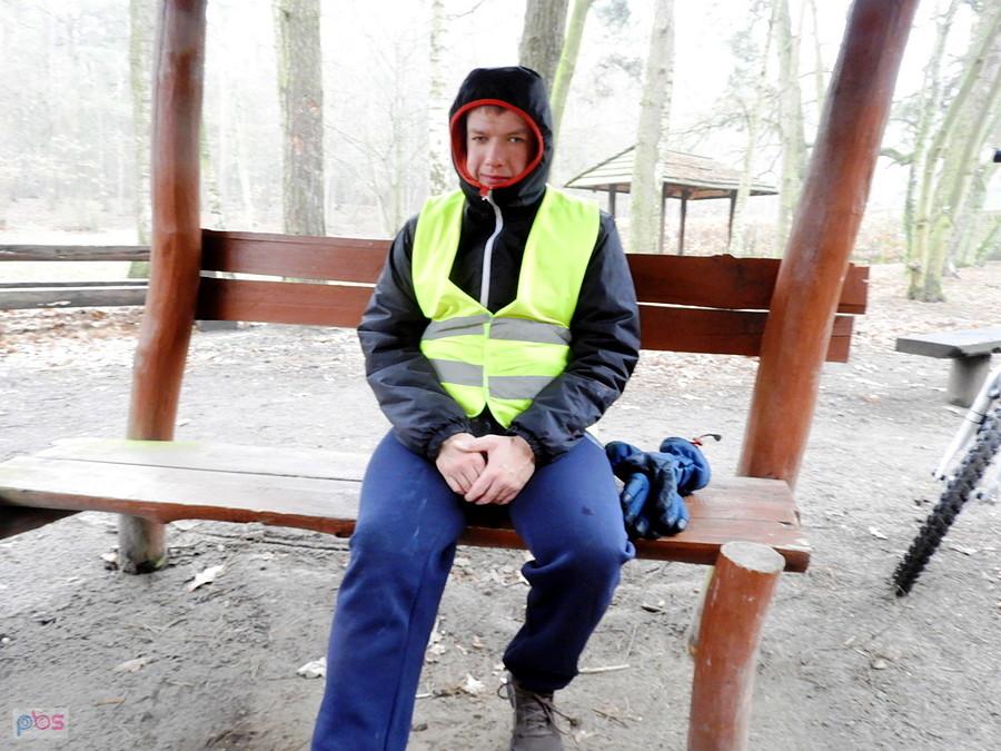 Chwila odpoczynku przed dalszą jazdą - na zdjęciu Kuba.