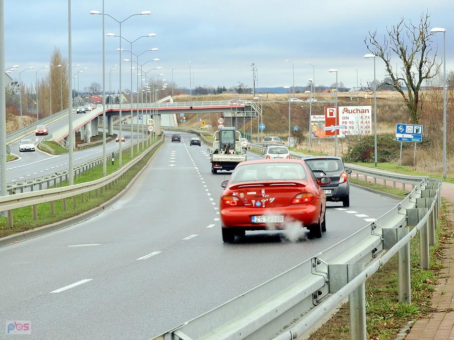 Zdjęcie też z ronda Hakena ale w drugą stronę.