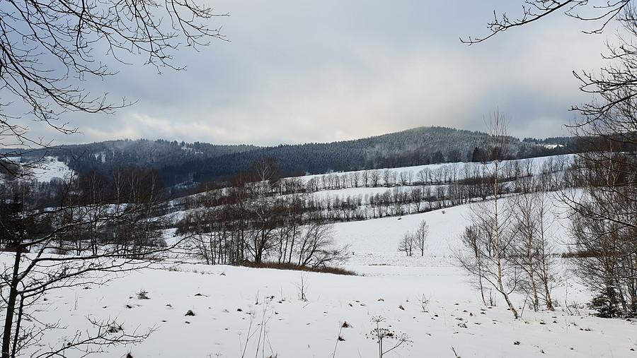 Śniegu w dniu 31 grudnia 2018 niewiele, ale jest :)