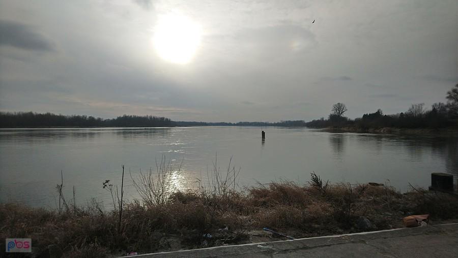 Wisła - widok z przystani na południe