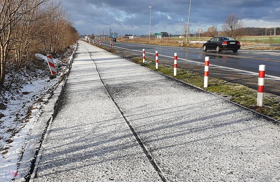 DDR-ka w kierunku Zieleniewa.
