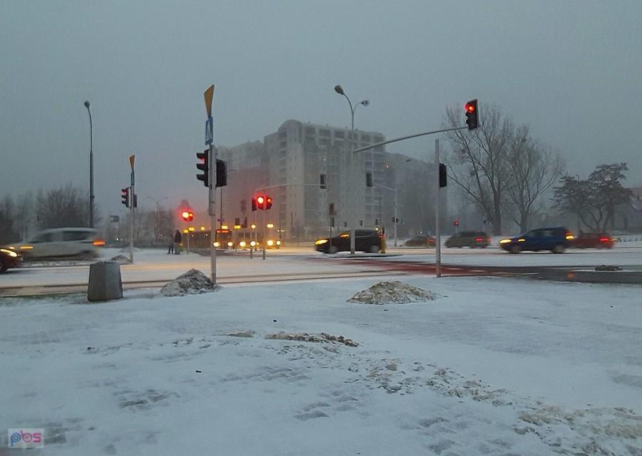 Popołudniowa śnieżyca na Ursynowie