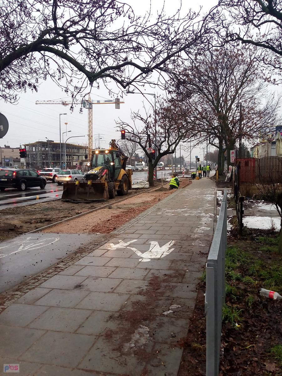 Na Połczyńskiej trwa budowa brakującego fragmentu ddr