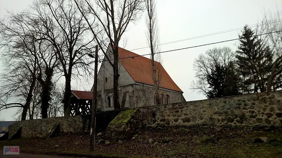 Kościół w Będargowie 19 stycznia 19 r.