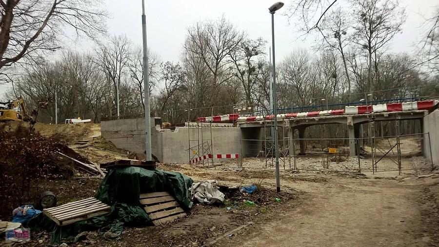 A tu przy wiadukcie w pobliżu Arkonki.