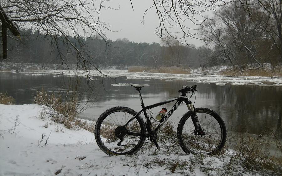 Zimowo nad Wartą