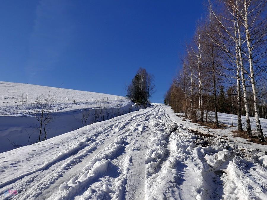 górna część podjazdu z Banicy