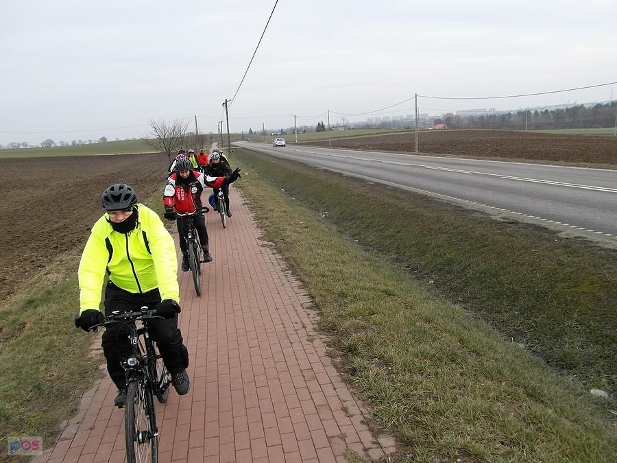 Rowerzyści na trasie - Kociewie
